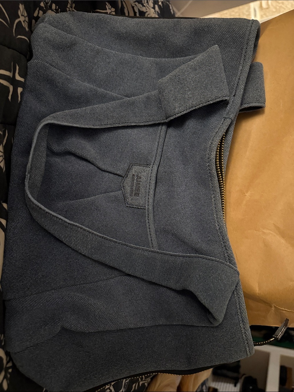Aimee Kestenberg Denim Blue Canvas Satchel